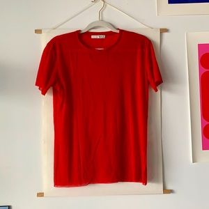 Wilfred Red Mesh T-shirt